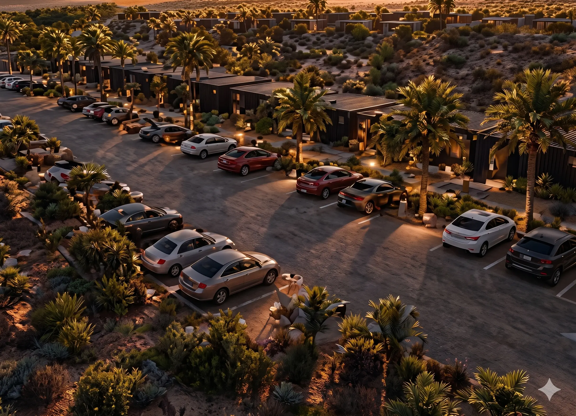 Estacionamiento & Áreas Verdes